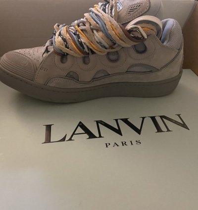 Lanvin Curb Suede Leather