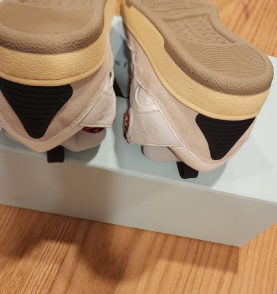 Lanvin Curb Suede Trim Sneakers Msrp 990