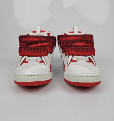 Lanvin Curb White And Red Sneakers New Ss23