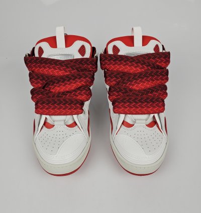 Lanvin Curb White And Red Sneakers New Ss23