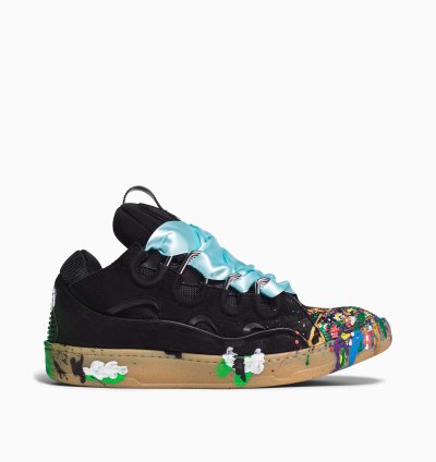 Lanvin Gallery Dept Curb Logo Sneakers Black
