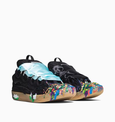 Lanvin Gallery Dept Curb Logo Sneakers Black
