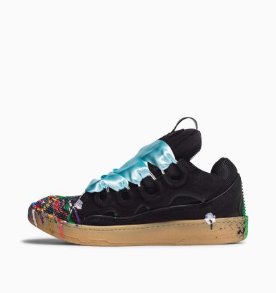 Lanvin Gallery Dept Curb Logo Sneakers Black