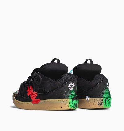 Lanvin Gallery Dept Curb Logo Sneakers Black