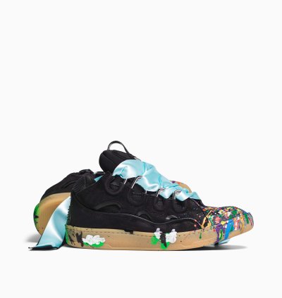 Lanvin Gallery Dept Curb Logo Sneakers Black
