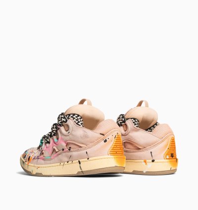 Lanvin Gallery Dept Curb Logo Sneakers Pink