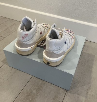 Lanvin Gallery Dept Multicolor Paint High-top Sneakers