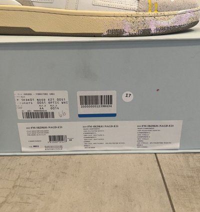 Lanvin Gallery Dept Multicolor Paint High-top Sneakers