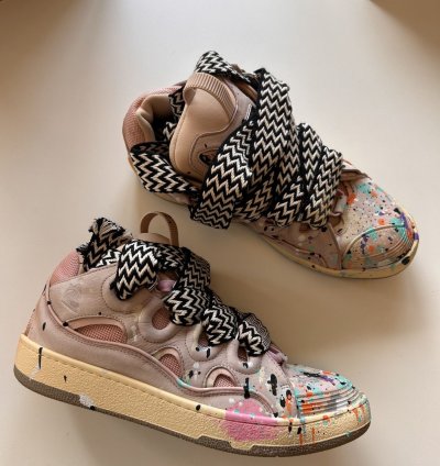 Lanvin Gallery Dept Paint Sneakers