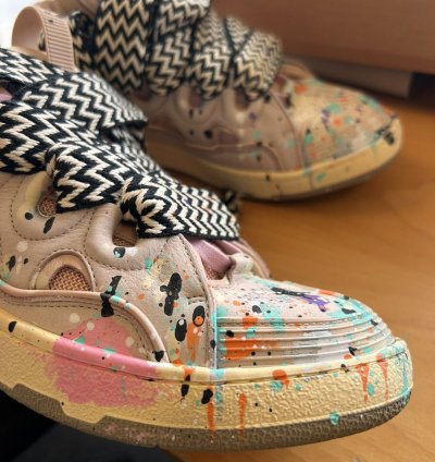 Lanvin Gallery Dept Paint Sneakers