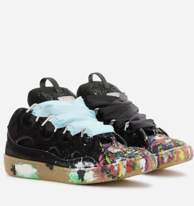 Lanvin Gallery Dept Painted Curb Skate Sneakers