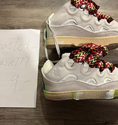 Lanvin Gallery Dept Printed Curb Sneakers
