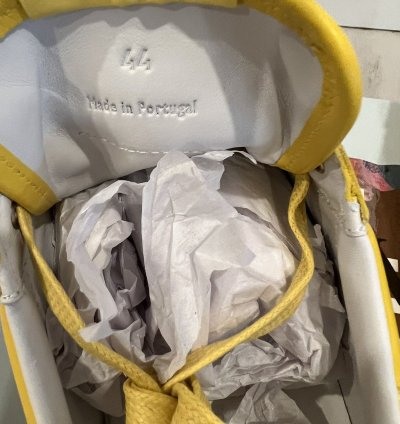 Lanvin Gallery Dept Yellow Painted Sneakers