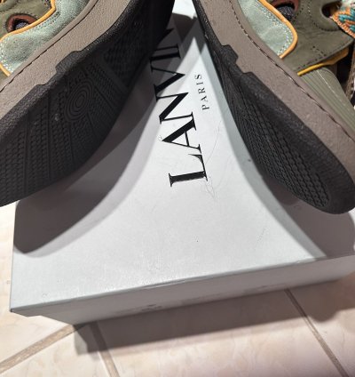 Lanvin Green Curb Sneakers