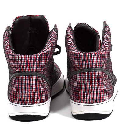 Lanvin Grey High Top Cloth Sneakers