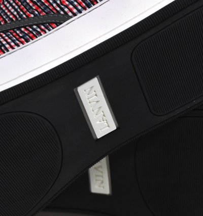 Lanvin Grey High Top Cloth Sneakers