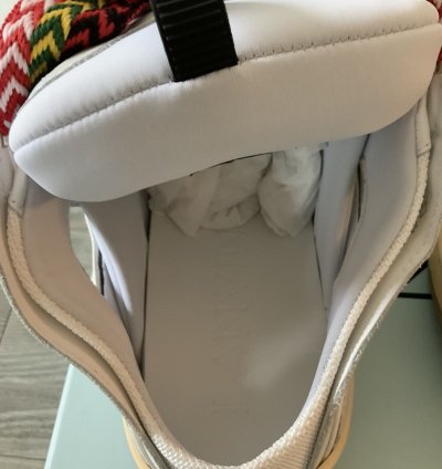 Lanvin Leather Curb Mule Sneaker White Size 46 13 New