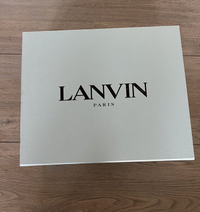 Lanvin Leather Curb Sneakers