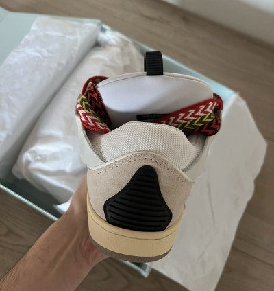 Lanvin Leather Curb Sneakers