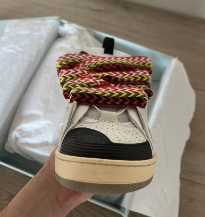 Lanvin Leather Curb Sneakers