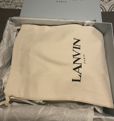 Lanvin Leather Curb White Ivory