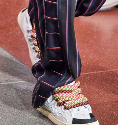 Lanvin Leather Curb White Ivory