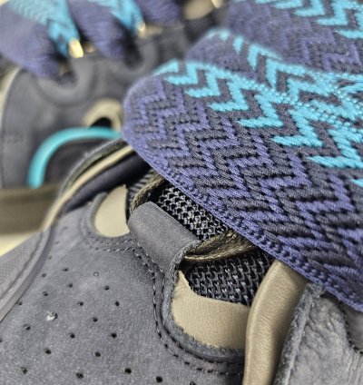 Lanvin Men Curb Navy And Blue Sneakers New Ss23