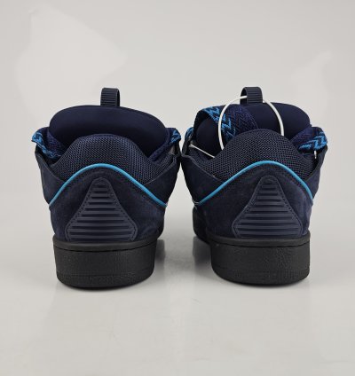 Lanvin Men Curb Navy And Blue Sneakers New Ss23