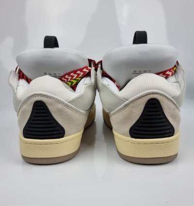 Lanvin Men Curb White Sneakers New