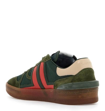 Lanvin Mesh And Leather Clay Sneakers With For Men Size Eu 44