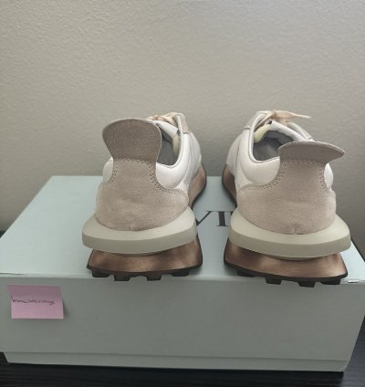 Lanvin Paris White Nylon Bumper Sneaker