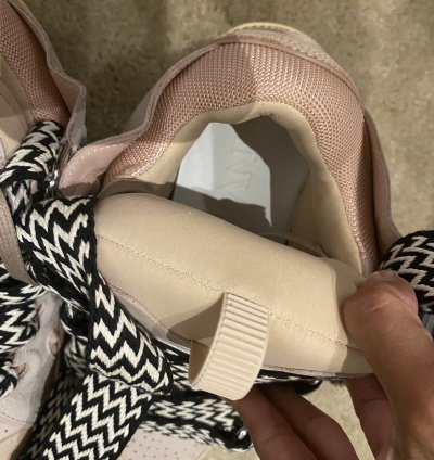 Lanvin Rose Pale Skate Sneakers