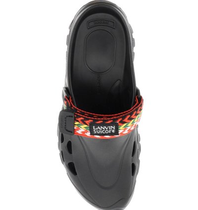 Lanvin Rubber Clogs With Multicolored Strap