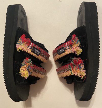 Lanvin Suicoke Black Nubuck Sandals