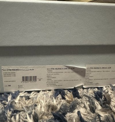 Lanvin White Curb Sneakers