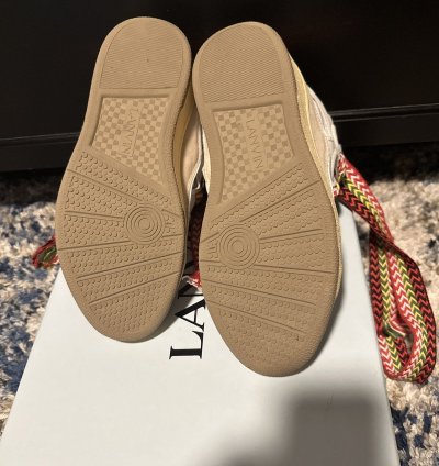 Lanvin White Curb Sneakers
