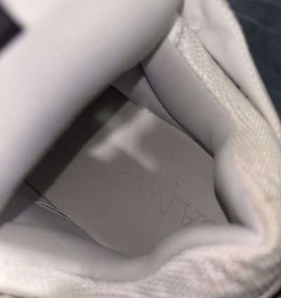 Lanvin Whte Curb Sneakers