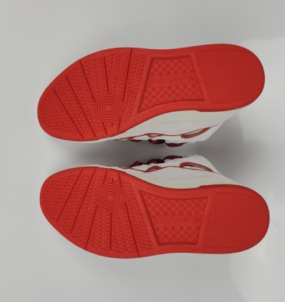 Lanvin Women Curb White And Red Sneakers New Ss23