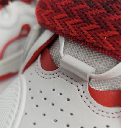 Lanvin Women Curb White And Red Sneakers New Ss23