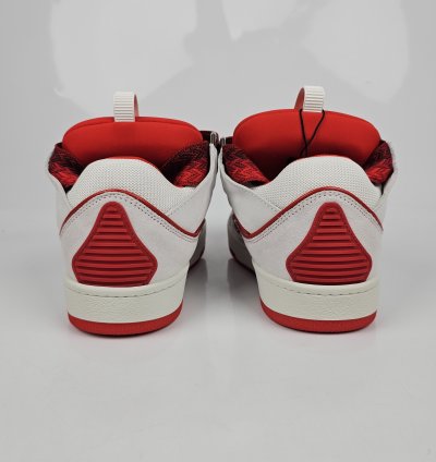 Lanvin Women Curb White And Red Sneakers New Ss23