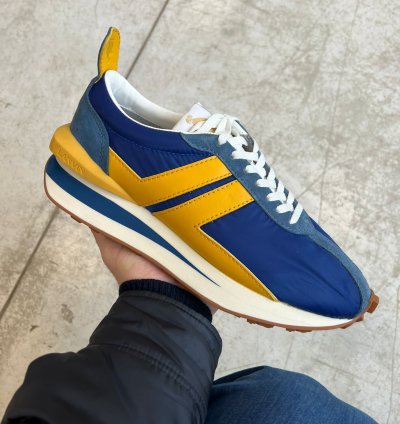Low Top Runner In Blue Yellow