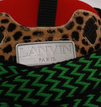 Men Lanvin Multi-color Multi-print Curb Sneakers