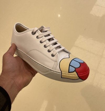 Mouth Tongue Sneakers In White