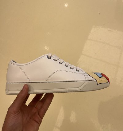 Mouth Tongue Sneakers In White