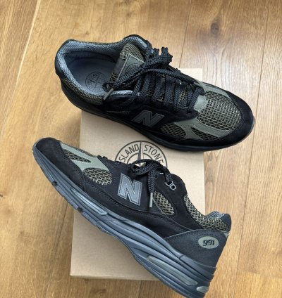 Nb Stone Island 991 V2 Black Made In Uk