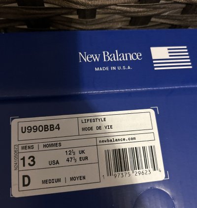 New Balance 990v4 Arctic Grey Teddy Santis