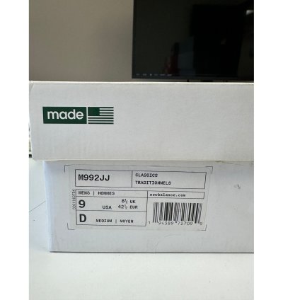 New Balance 992 Jjjjound Green Size 9