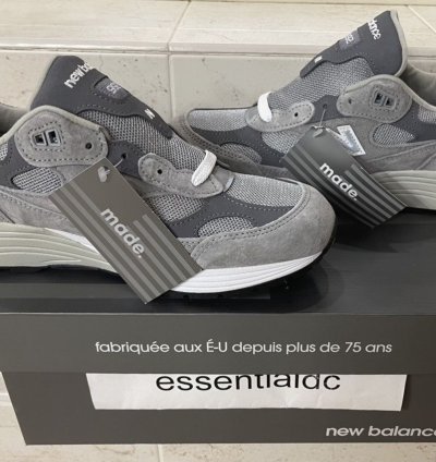 New Balance 992 M992gr Grey Running Shoes 8 5 New In Box