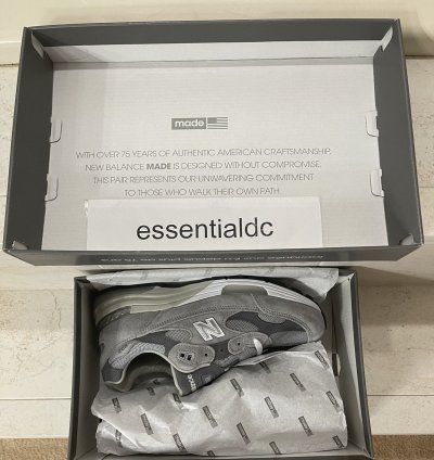 New Balance 992 M992gr Grey Running Shoes 8 5 New In Box