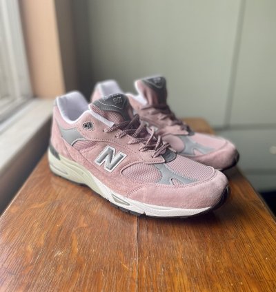 New Balance Made In England 991 Pink - Grey Similar To Patta